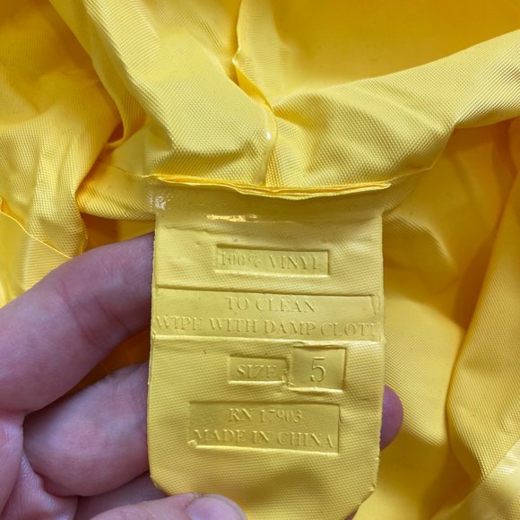 1993 Deadstock Vintage Superman The Man of Steel Kids Hooded Raincoat Jacket - Picture 10 of 10